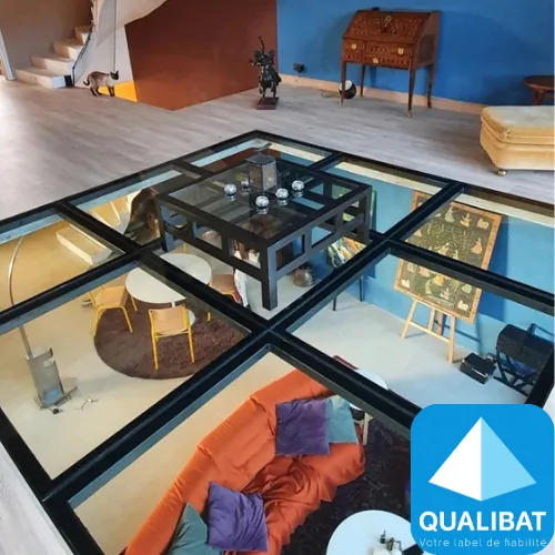 miroir sur mesure vitre